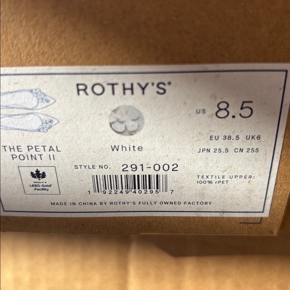 Rothys The Petal Point II in White - Picture 6 of 6